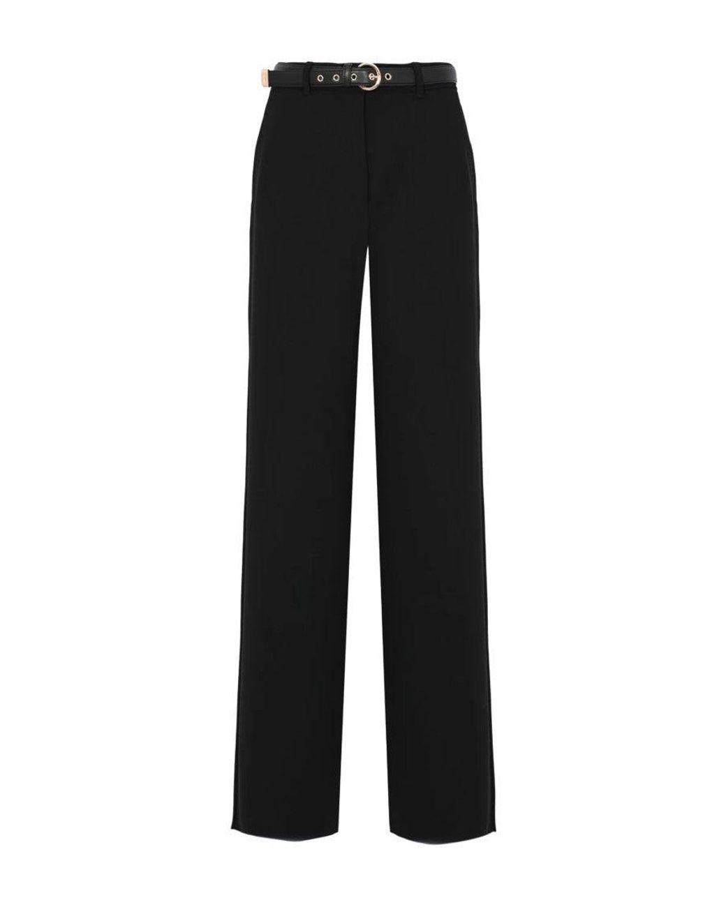 Max Mara Black Wide-Leg Trousers Amico