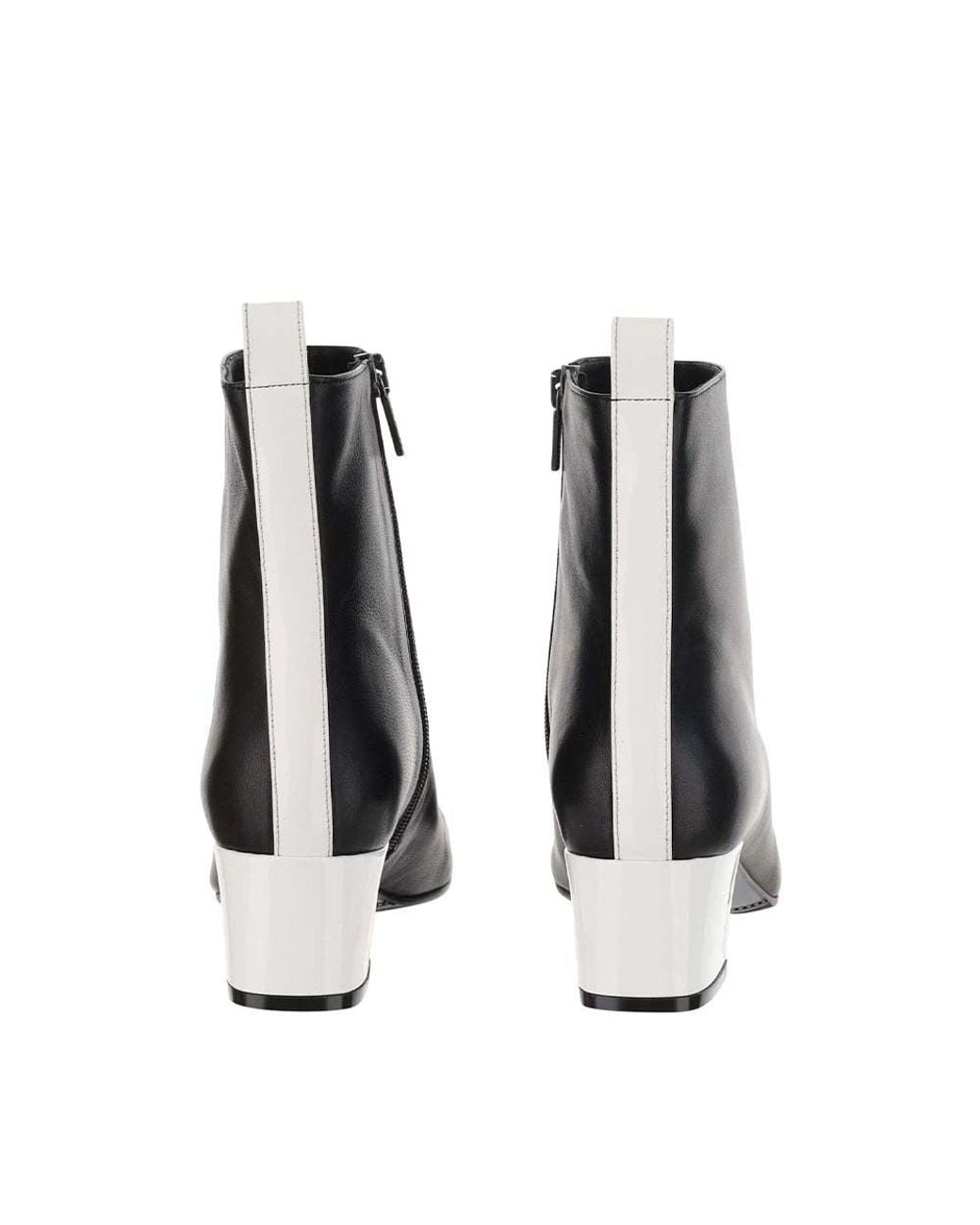 CAREL PARIS Blackwhite Two-Tone Boots