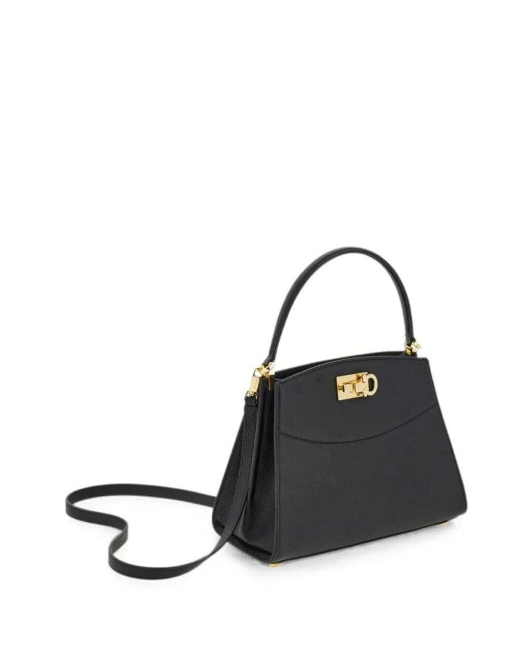 Ferragamo Black Studio Xs Satchel