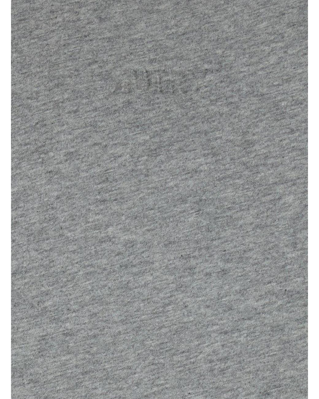 Autry Gray Neoprene Hoodie With Dropped Shoulders for men