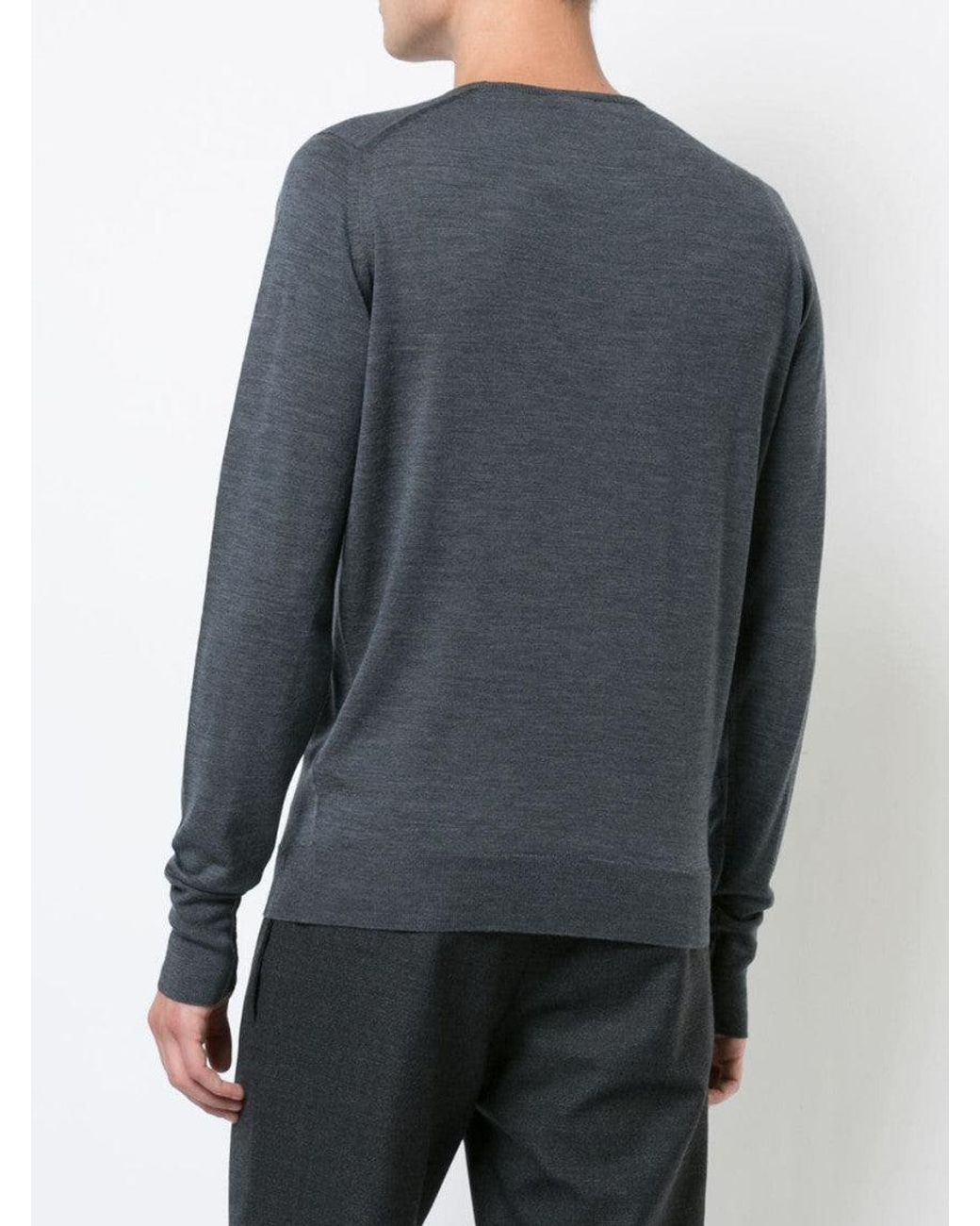 John Smedley Blue Dark Maglia Sweaters for men