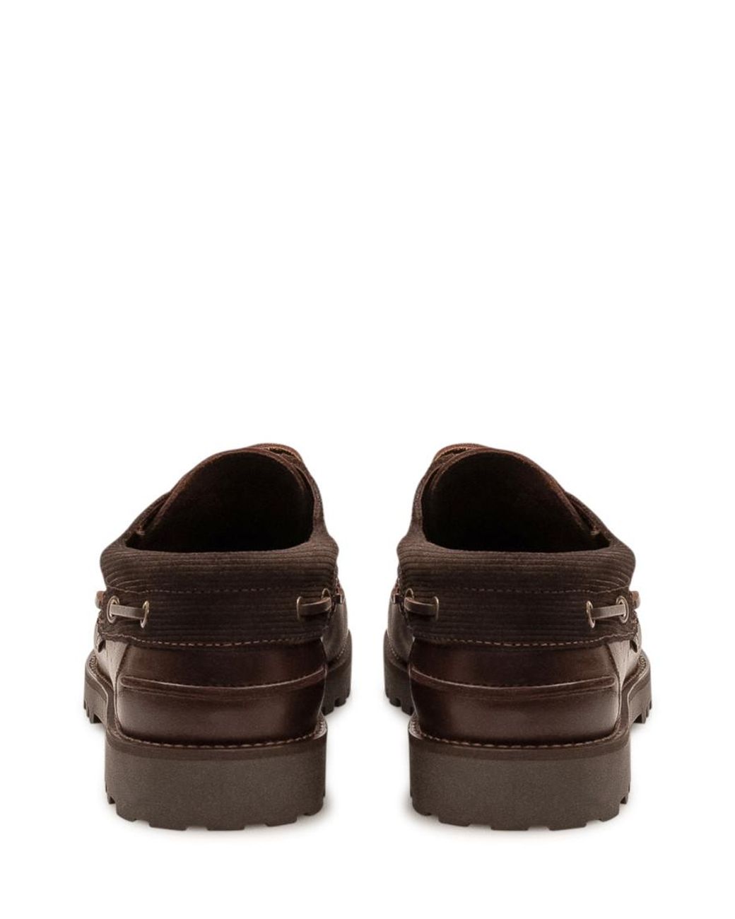 Barbour Brown Leather Loafers for men