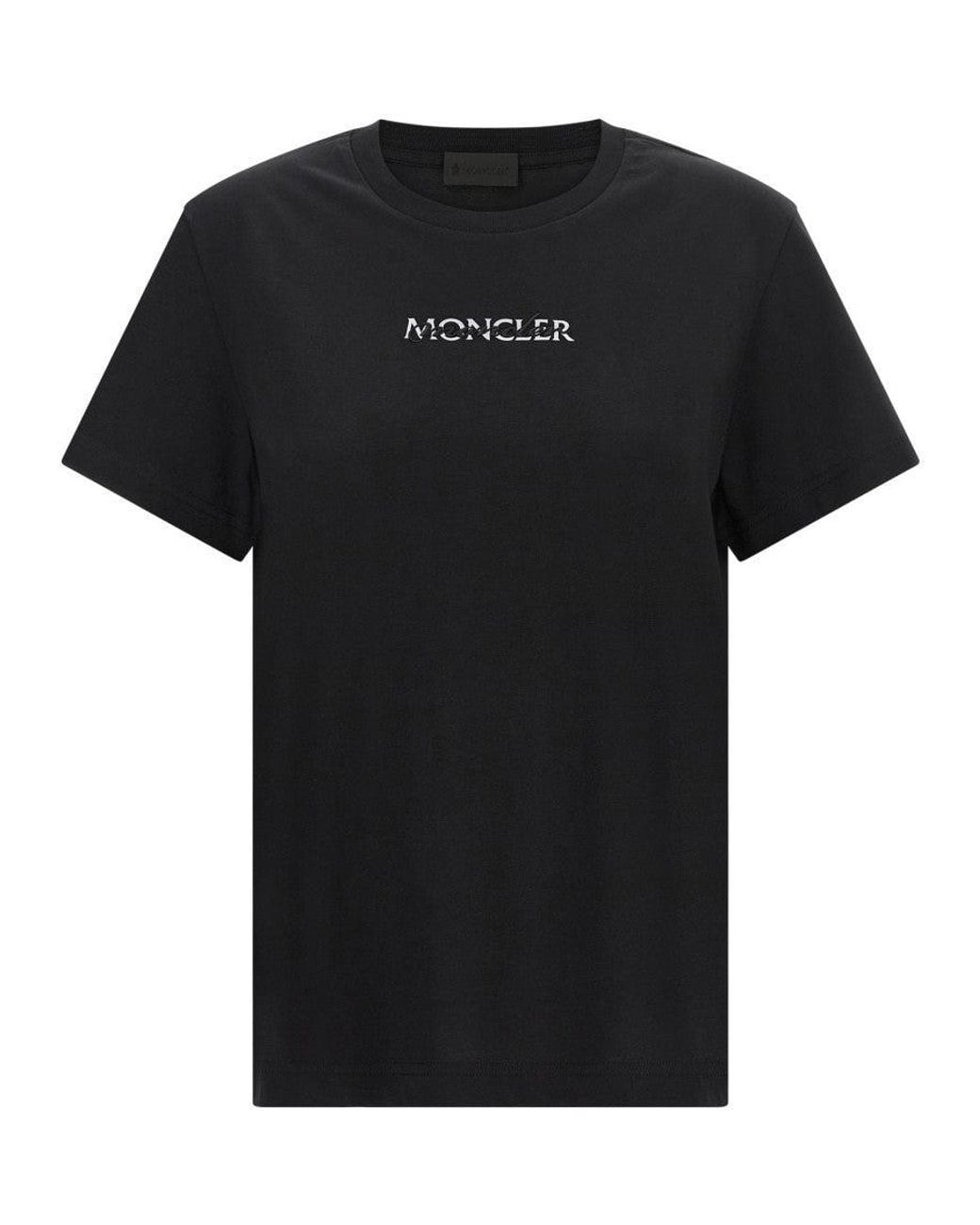 Moncler Black Logo Crew Neck T-Shirt