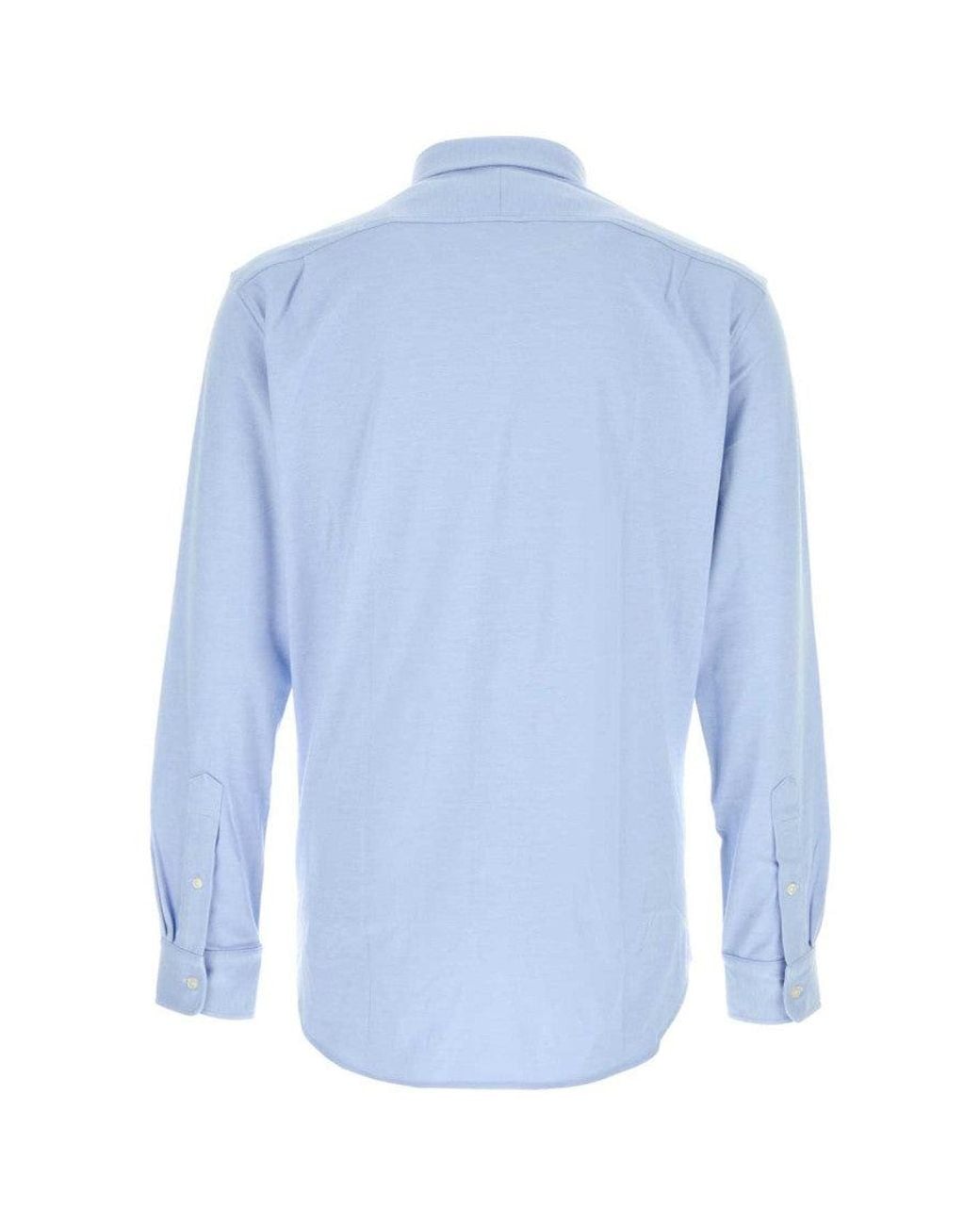 Polo Ralph Lauren Blue Light Regular Shirt for men