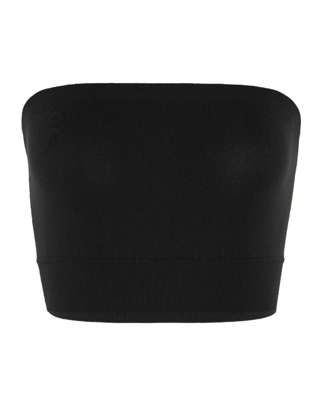 Wolford Black Solid Strapless Top