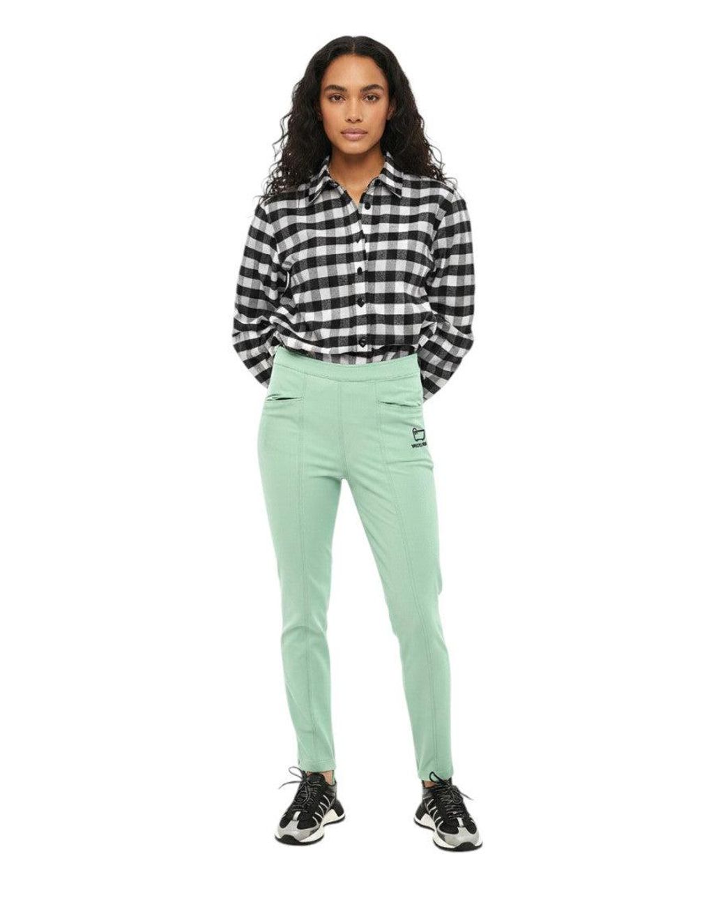Woolrich Green Skinny Fit Pants