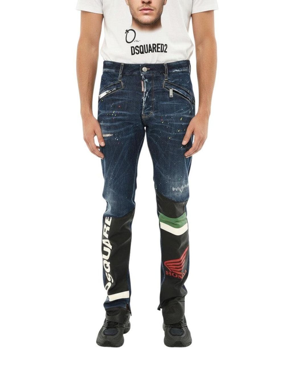 DSquared² Blue Slim Mid Rise Jeans for men