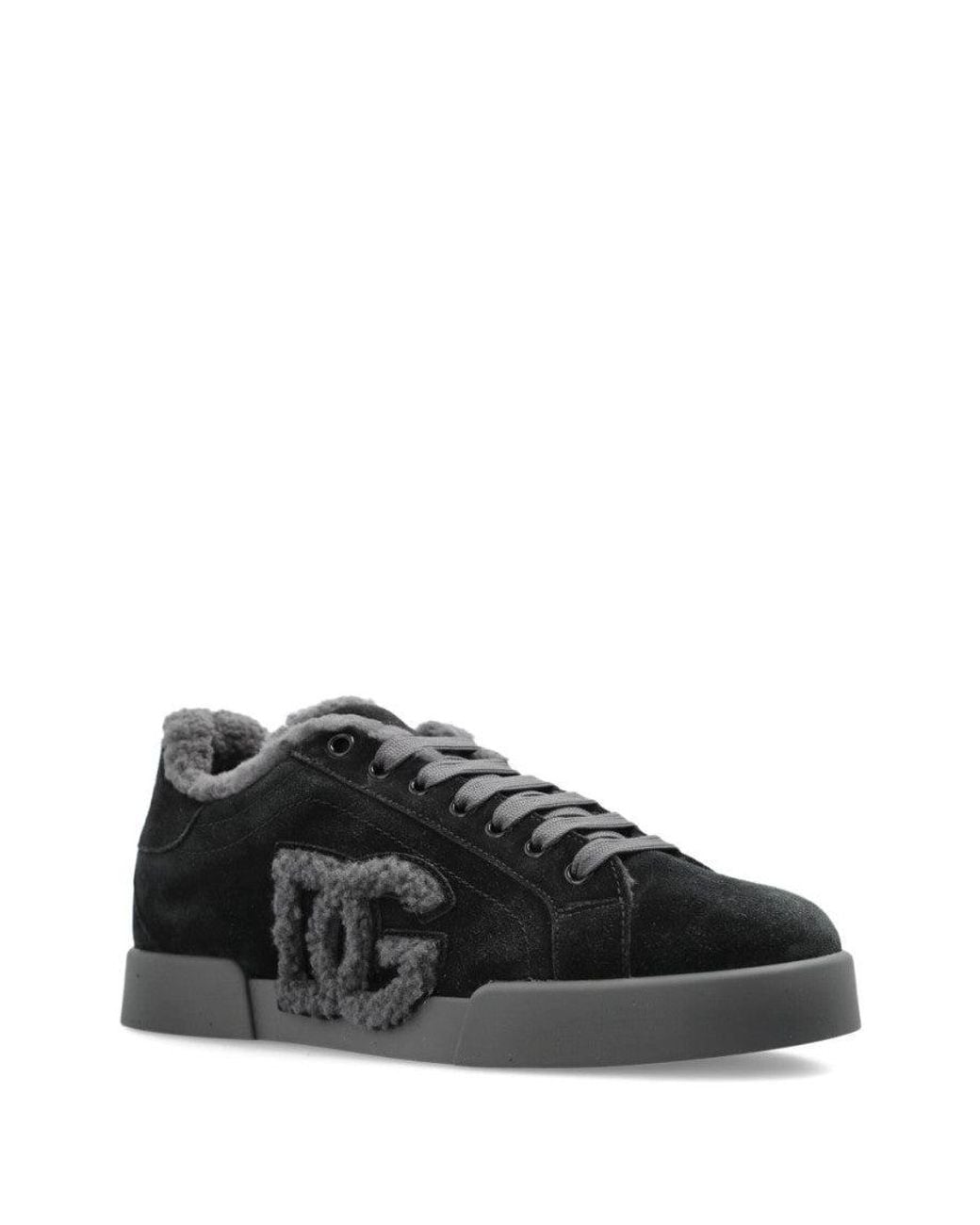 Dolce & Gabbana Black Logo Sneakers
