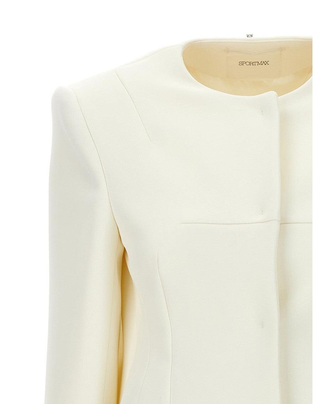 Sportmax White Aceri Jacket