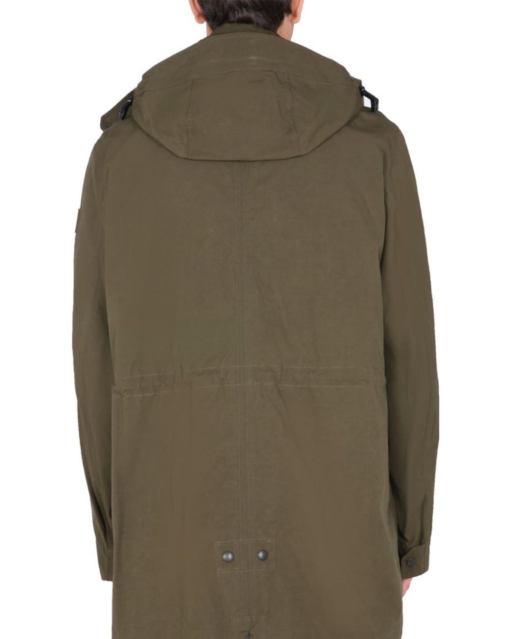 Woolrich Green Hood Jackets for men