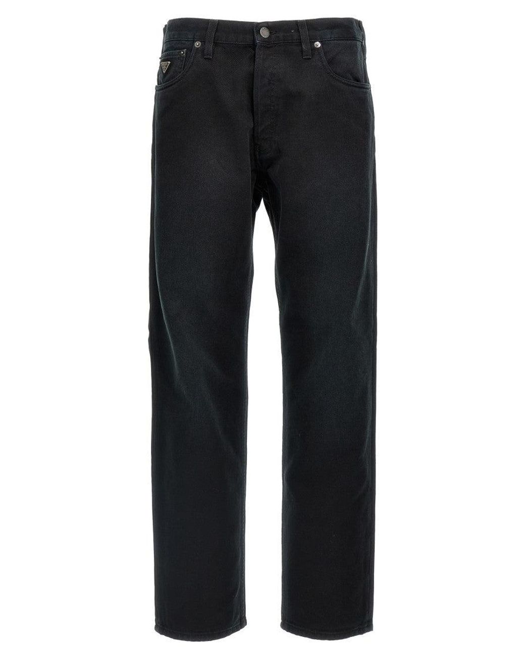 Prada Black Strap Jeans for men