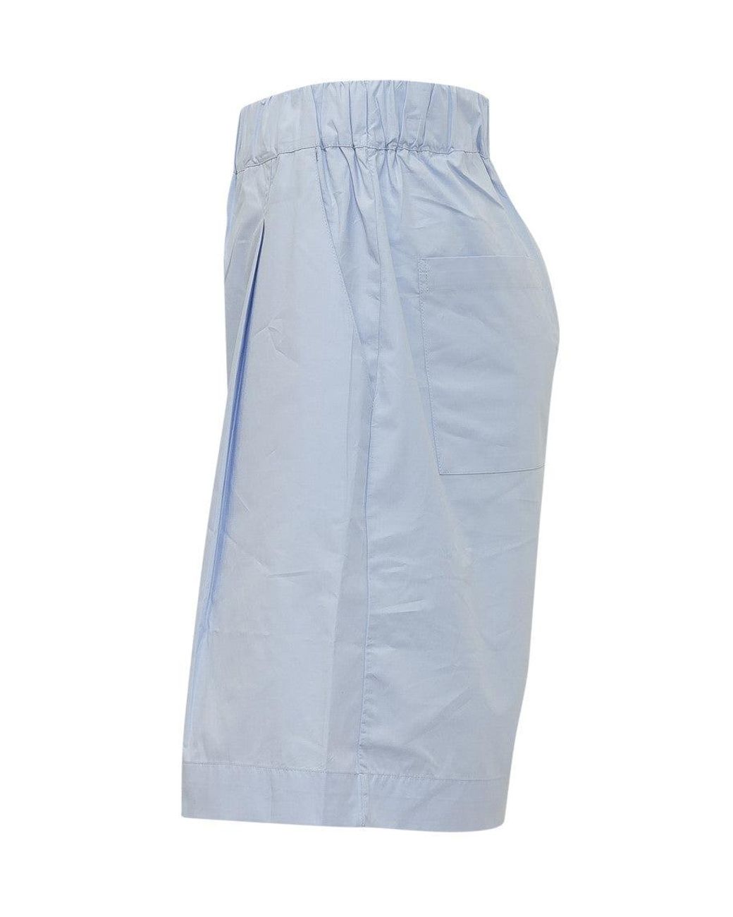 A PAPER KID Blue Sky Solid Shorts for men