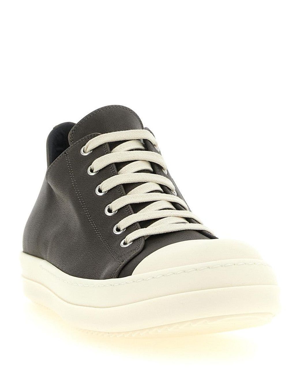 Rick Owens Black Low-Top Sneakers for men