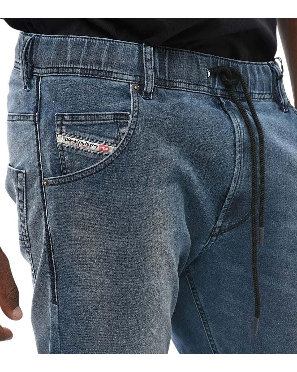 DIESEL Blue Slim Mid Rise Jeans for men