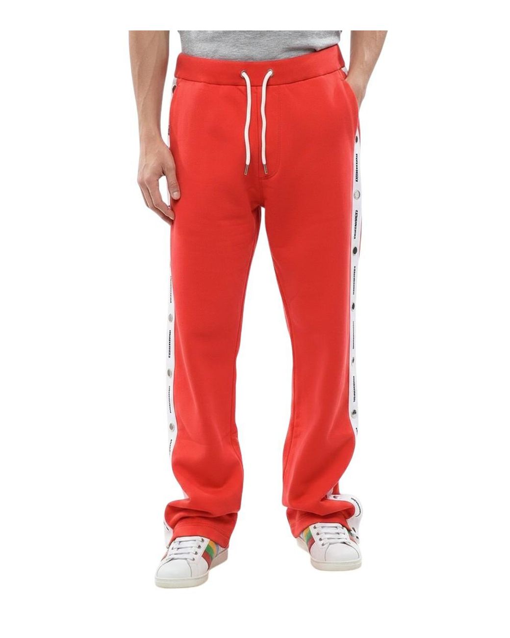 DSquared² Red Regular Joggers for men