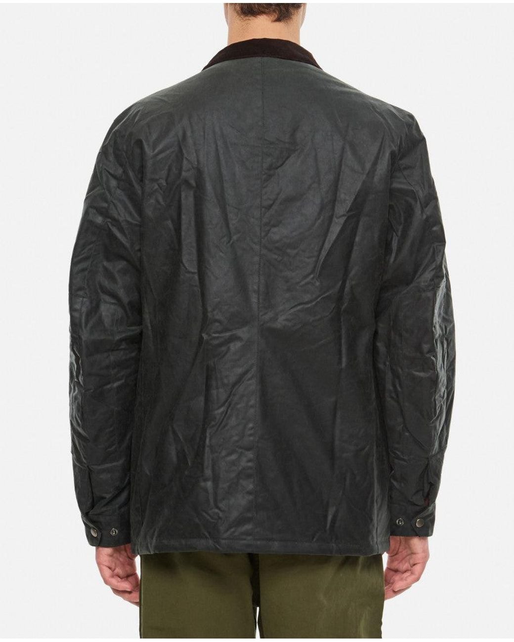 Barbour Gray Dark Duke Wax Jacket for men