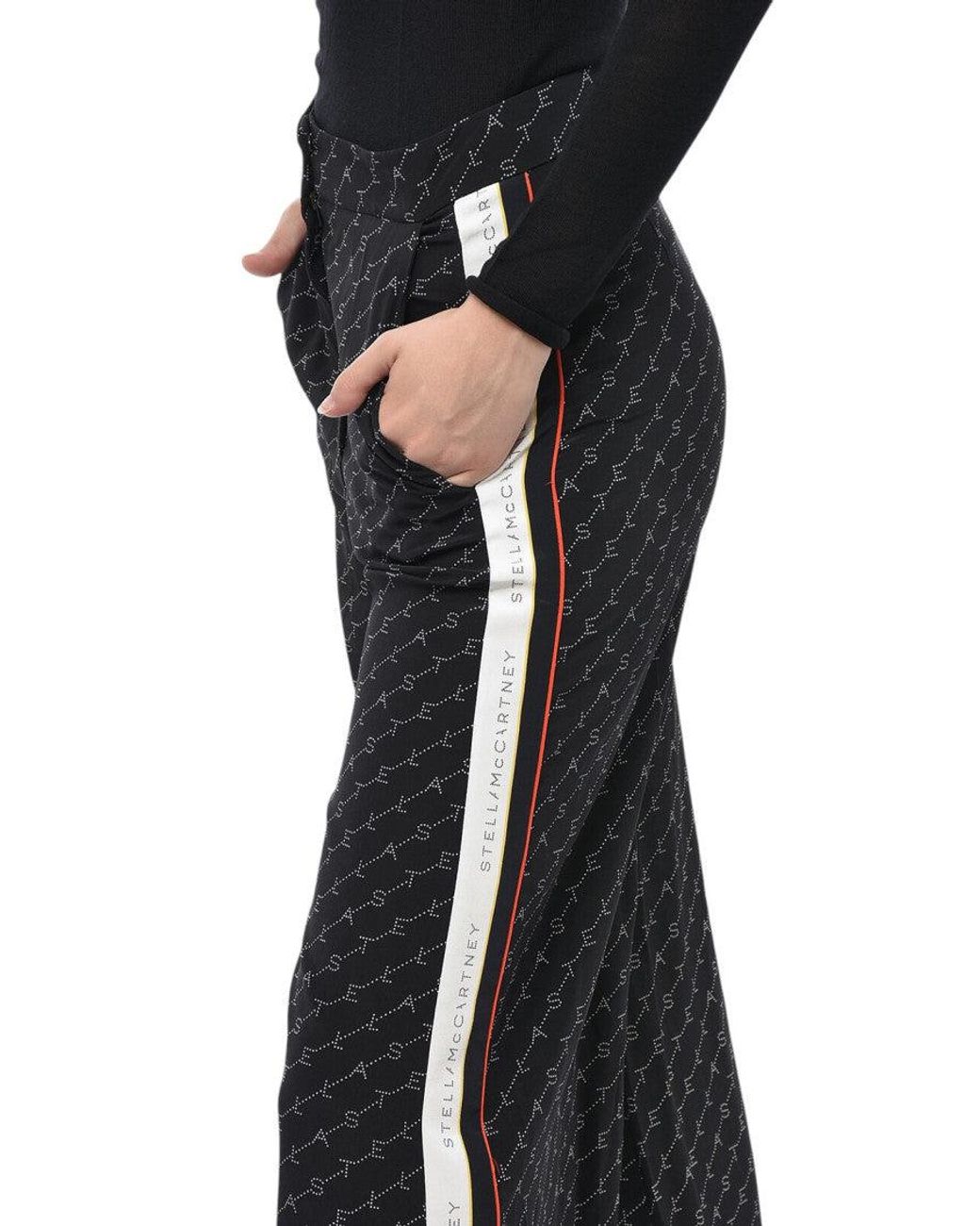 Stella McCartney Black Relaxed Flat Front Pants