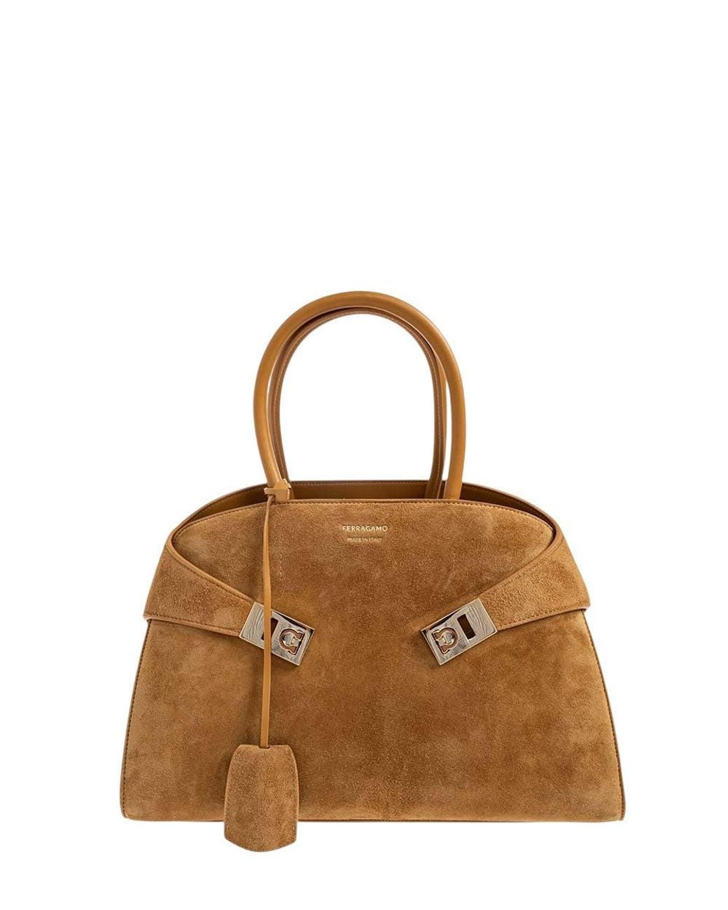 Ferragamo Brown Hug Small Satchel