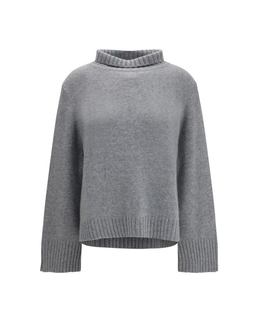 Allude Gray Turtle Neck Sweater