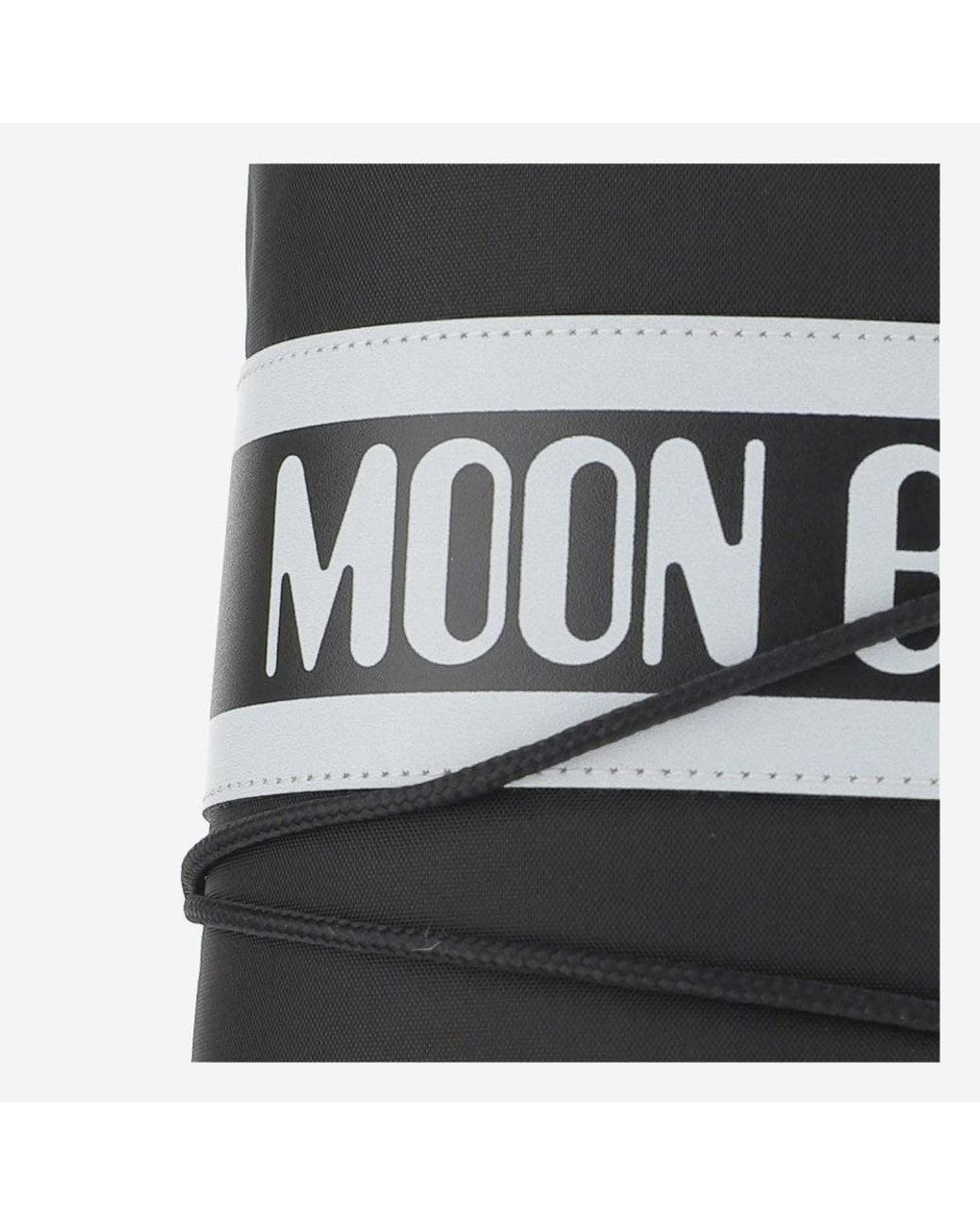 Moon Boot Black Logo Boots for men