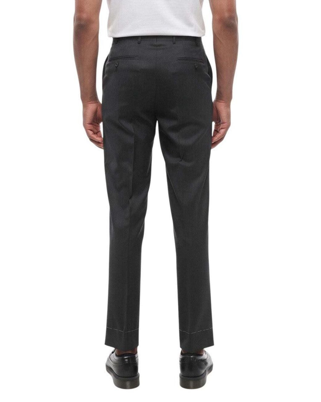 Corneliani Black Tailored Pants for men