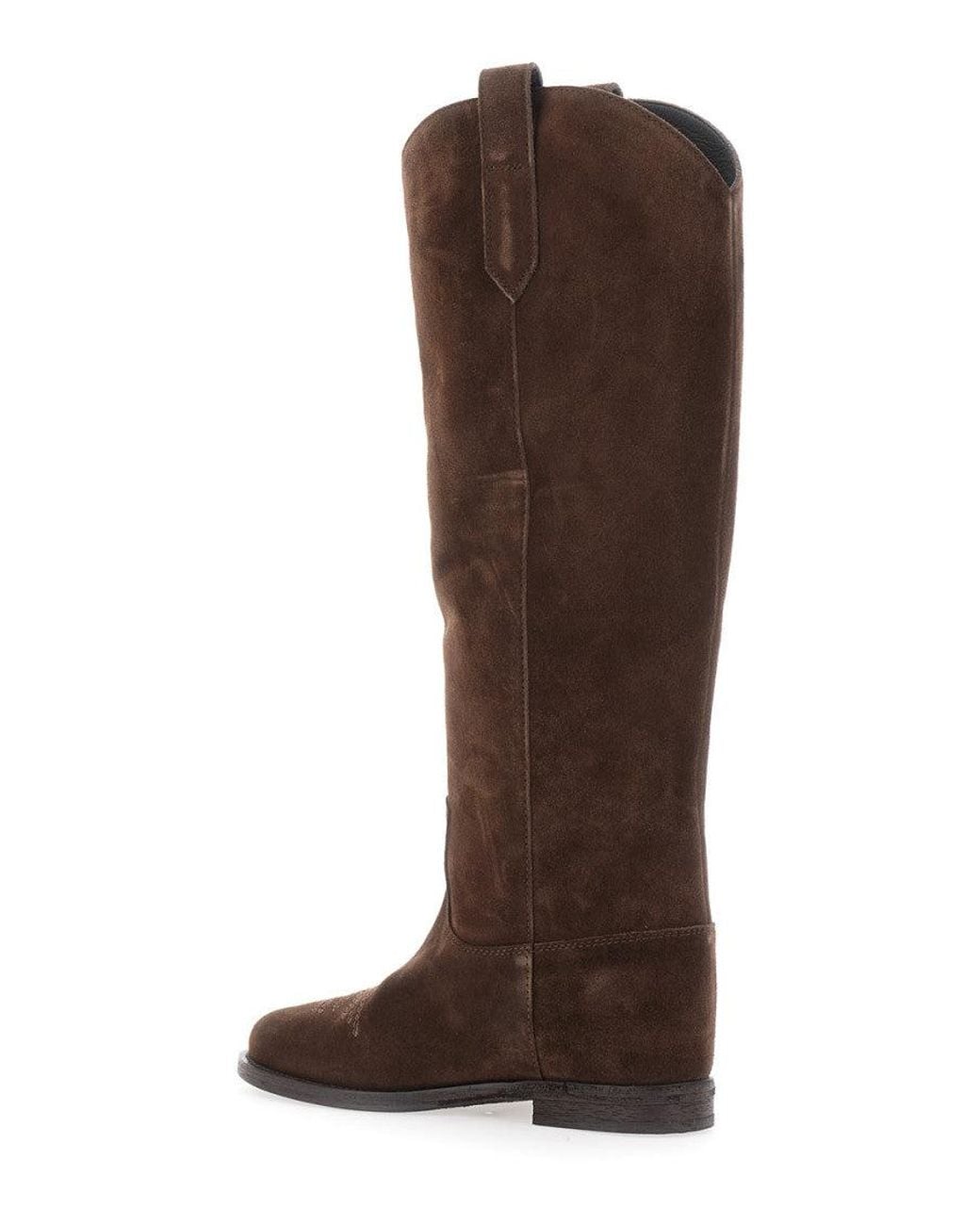 Via Roma 15 Brown Pointed Boots