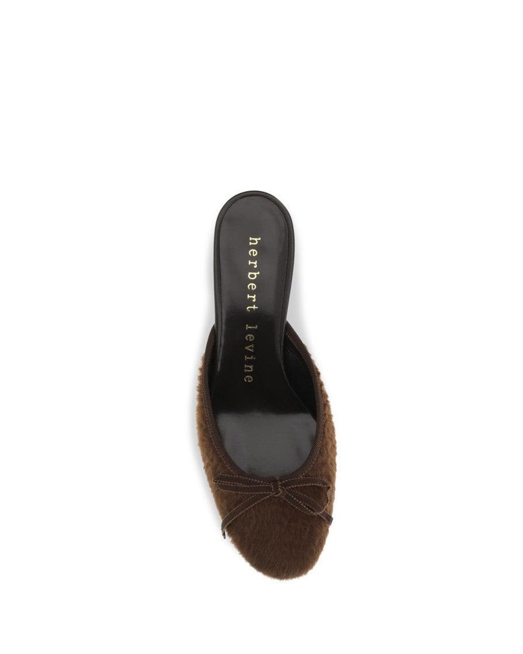 Herbert Levine White Slip-On Mules