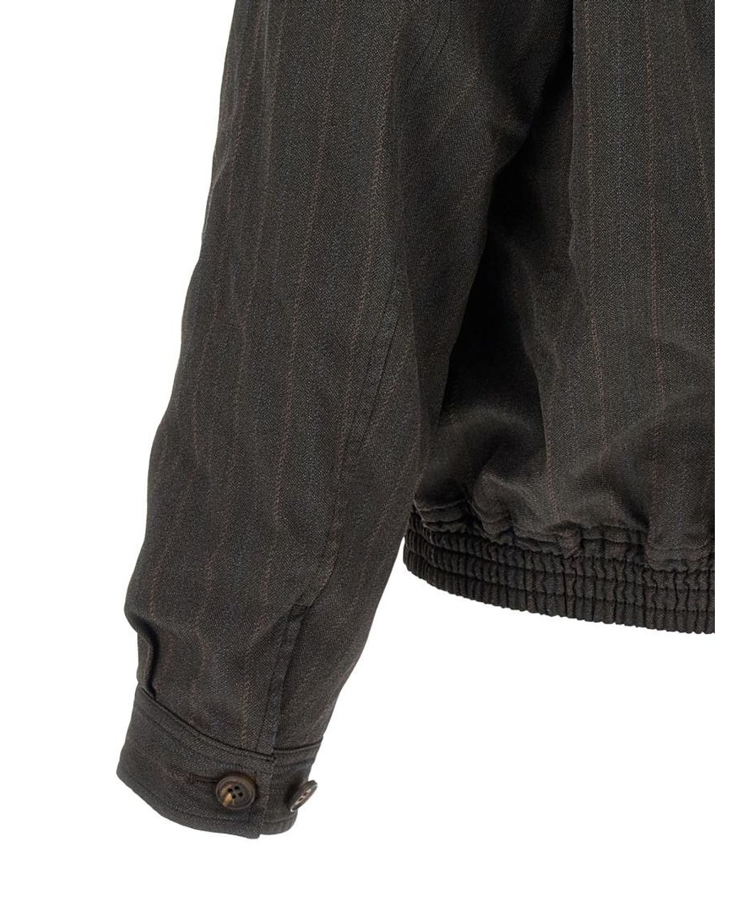 Comme des Garçons Black Striped Jacket for men
