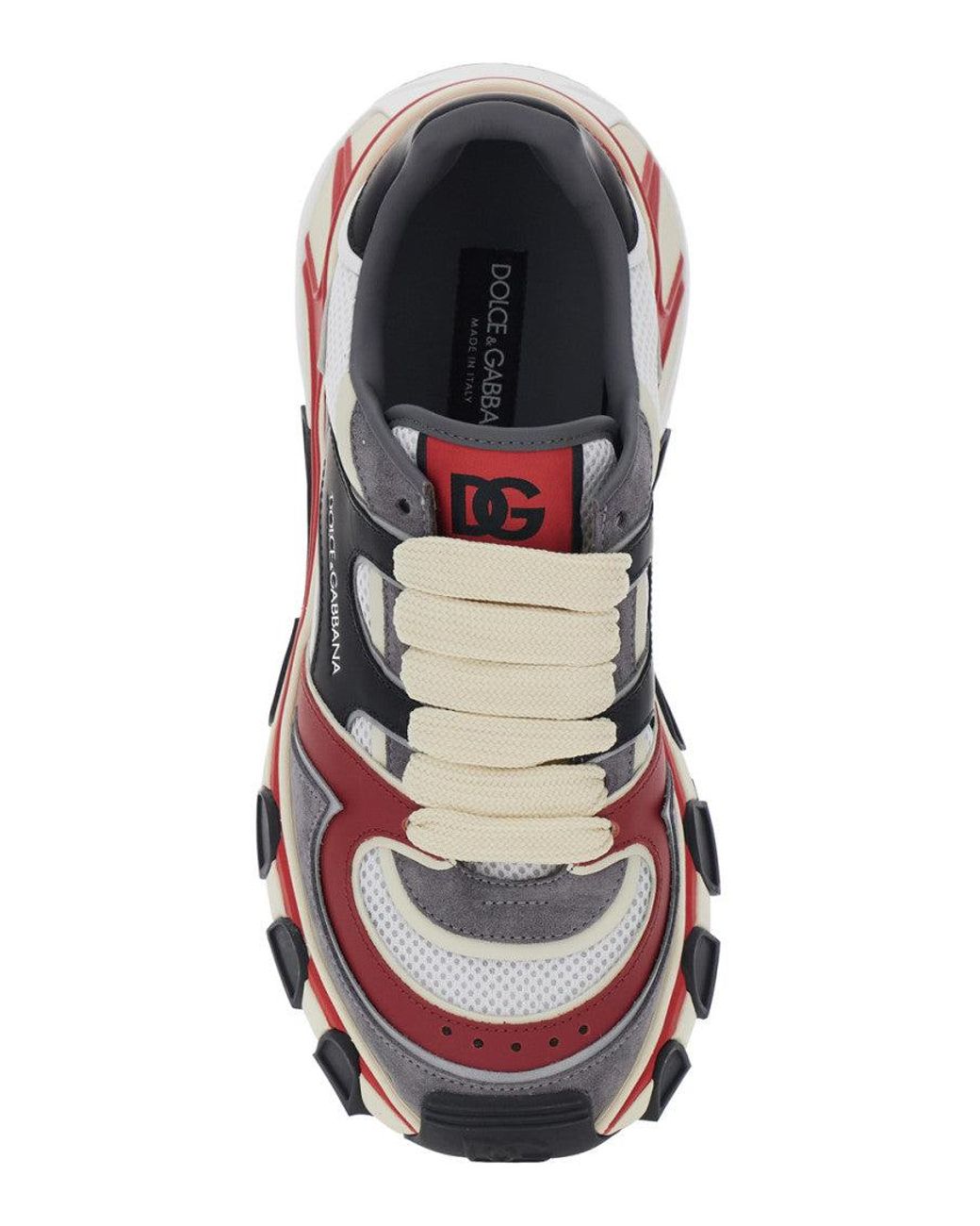 Dolce & Gabbana White Lace-Up Sneakers for men