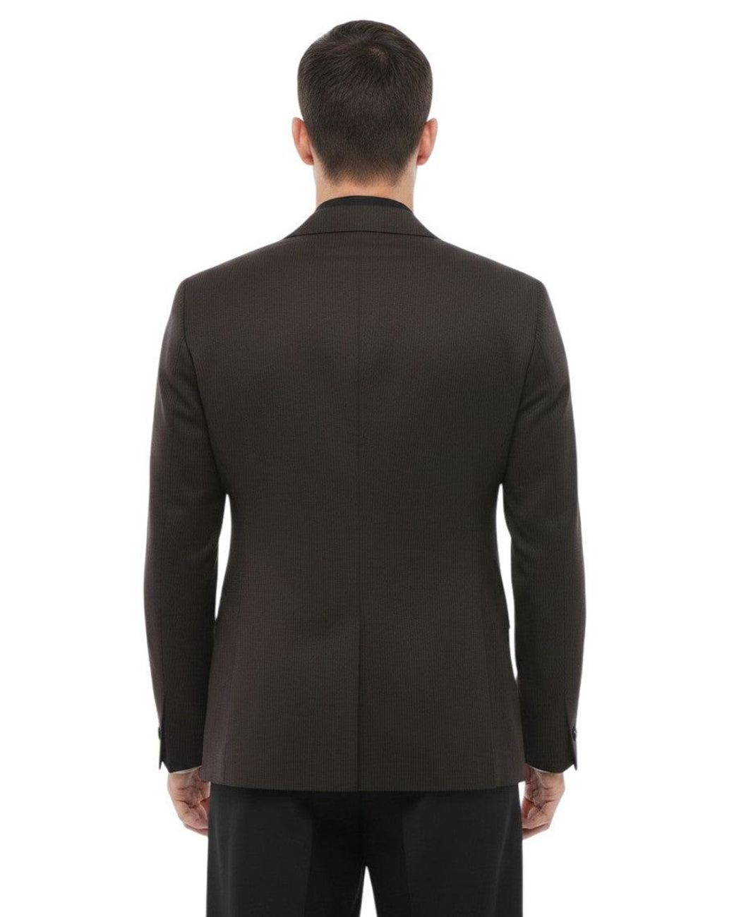 AllSaints Black Tan Peaked Lapel Blazer for men