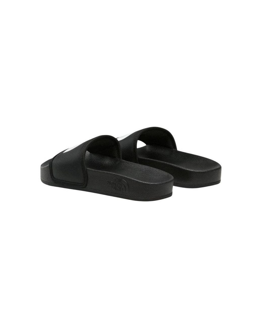 The North Face Black Logo Slides