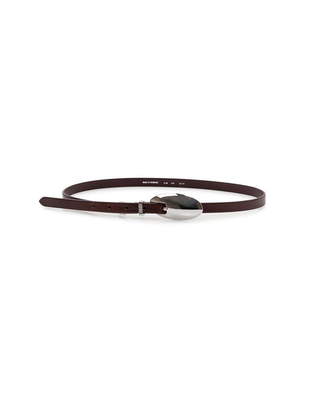 DIESEL White Logo Buckle Belt