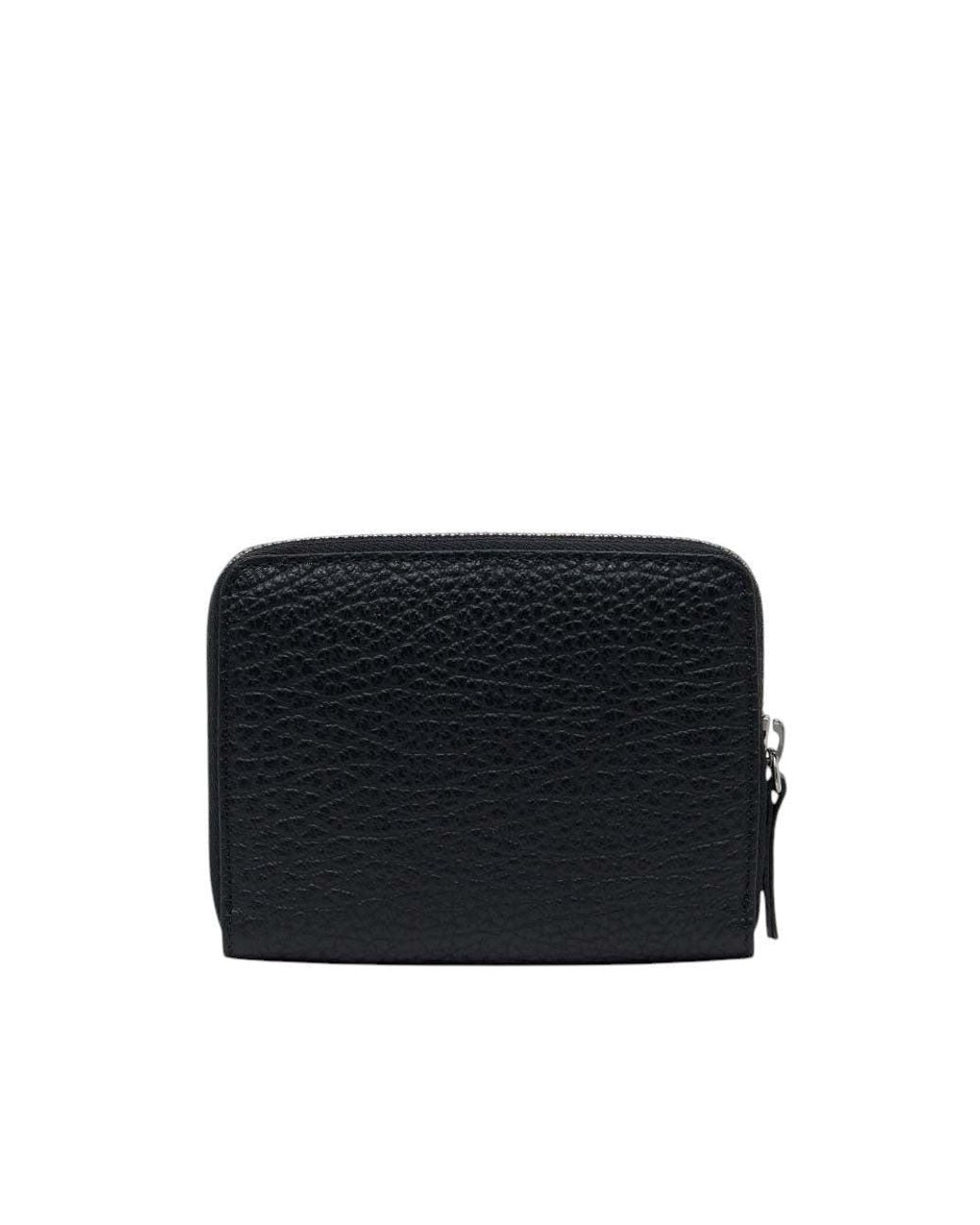 Maison Margiela Black Signature Zip Around Wallet