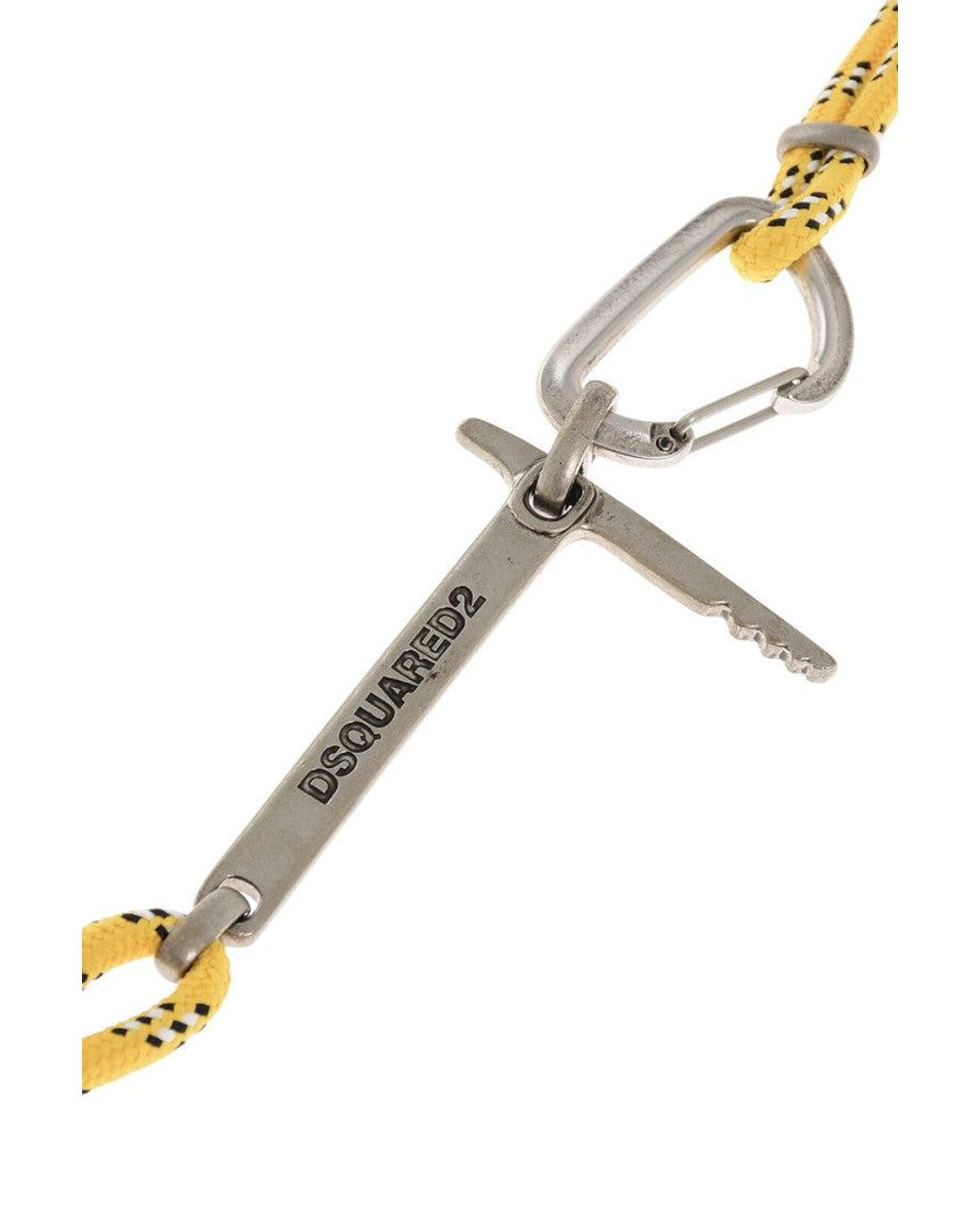 DSquared² Metallic Solid Rope Belt for men