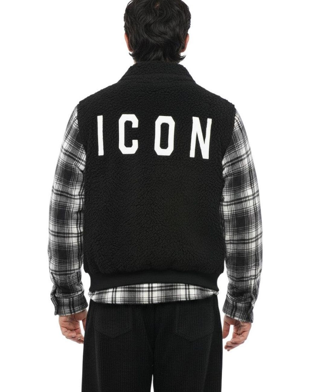 DSquared² Black Shirt Collar Jacket for men
