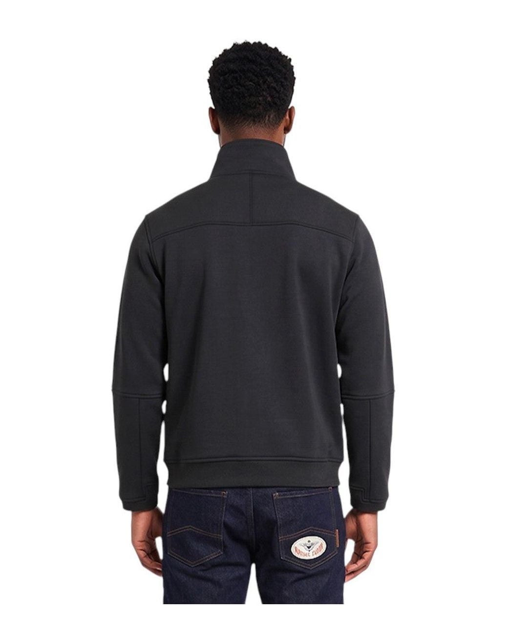 K-Way Blue Zip Up Logo Sweatshirt for men