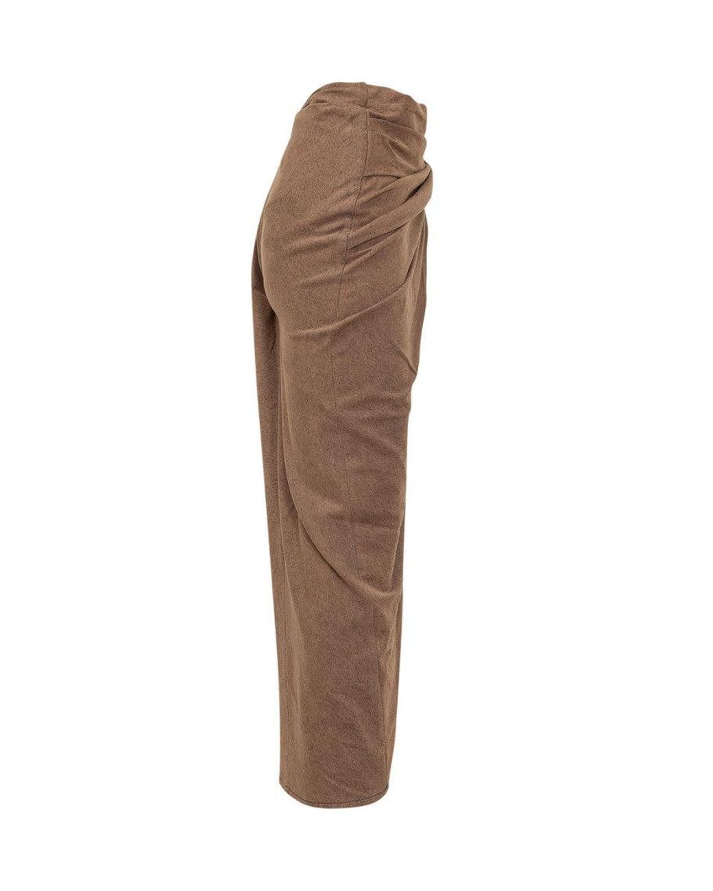 DIESEL Brown Calf Length Skirt