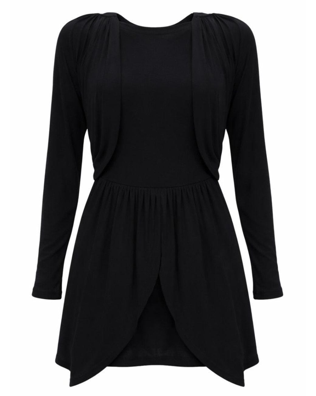 Isabel Marant Black Round Neck Mini Dress