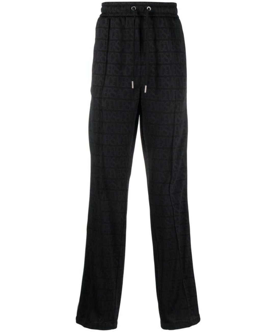 Versace Black Logo Pattern Joggers for men