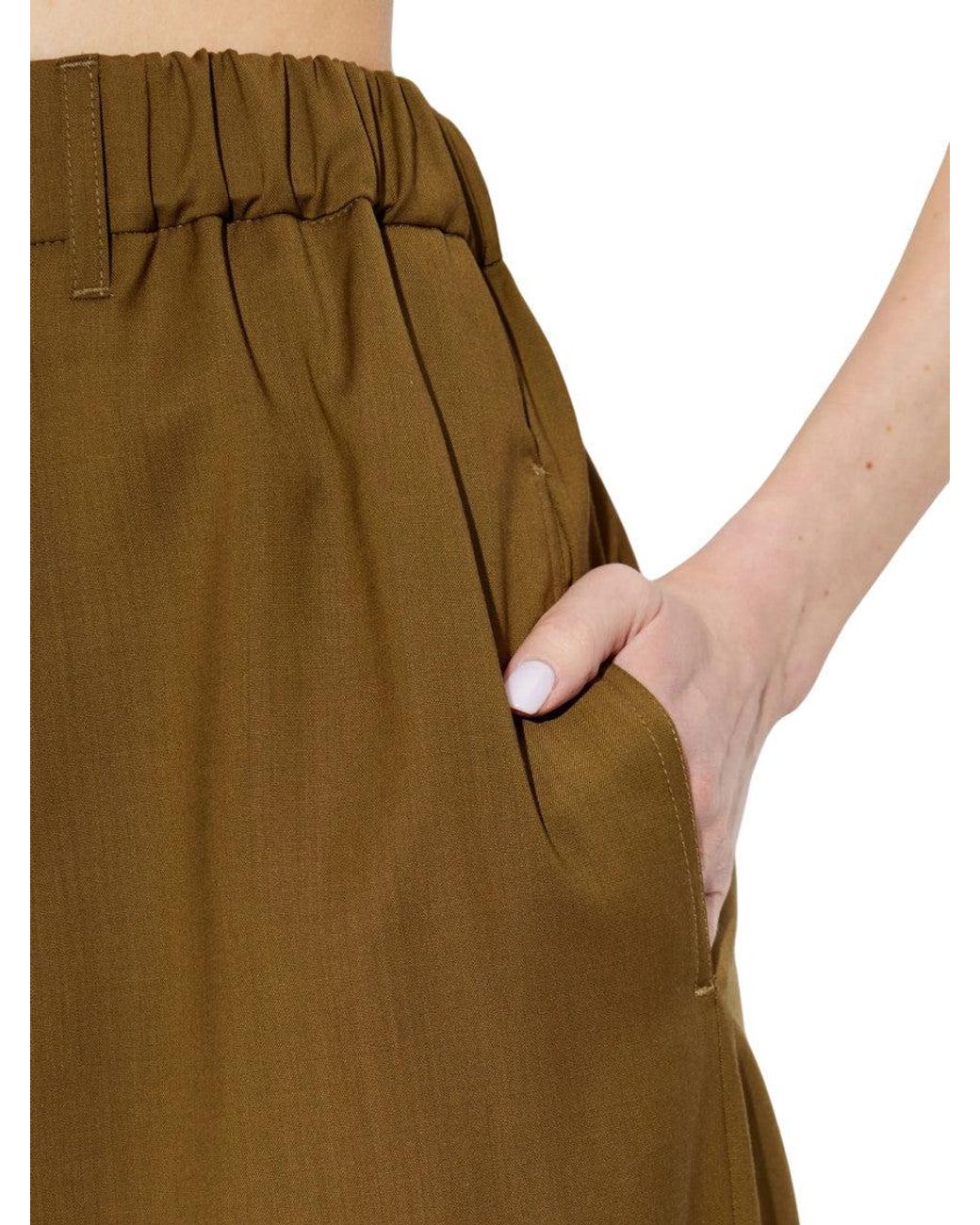 Max Mara Natural Wool Trousers