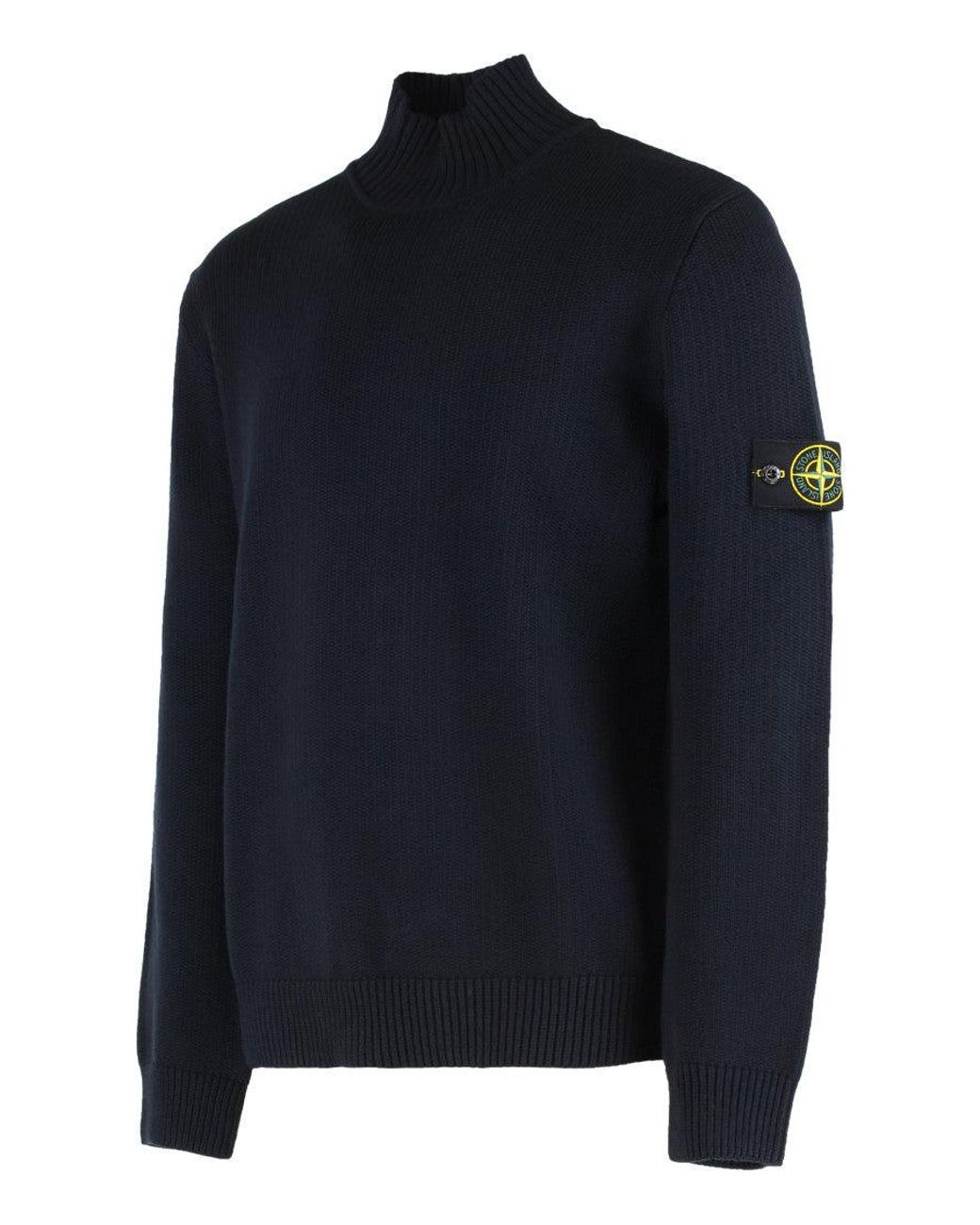 Stone Island Blue Turtlenecks for men