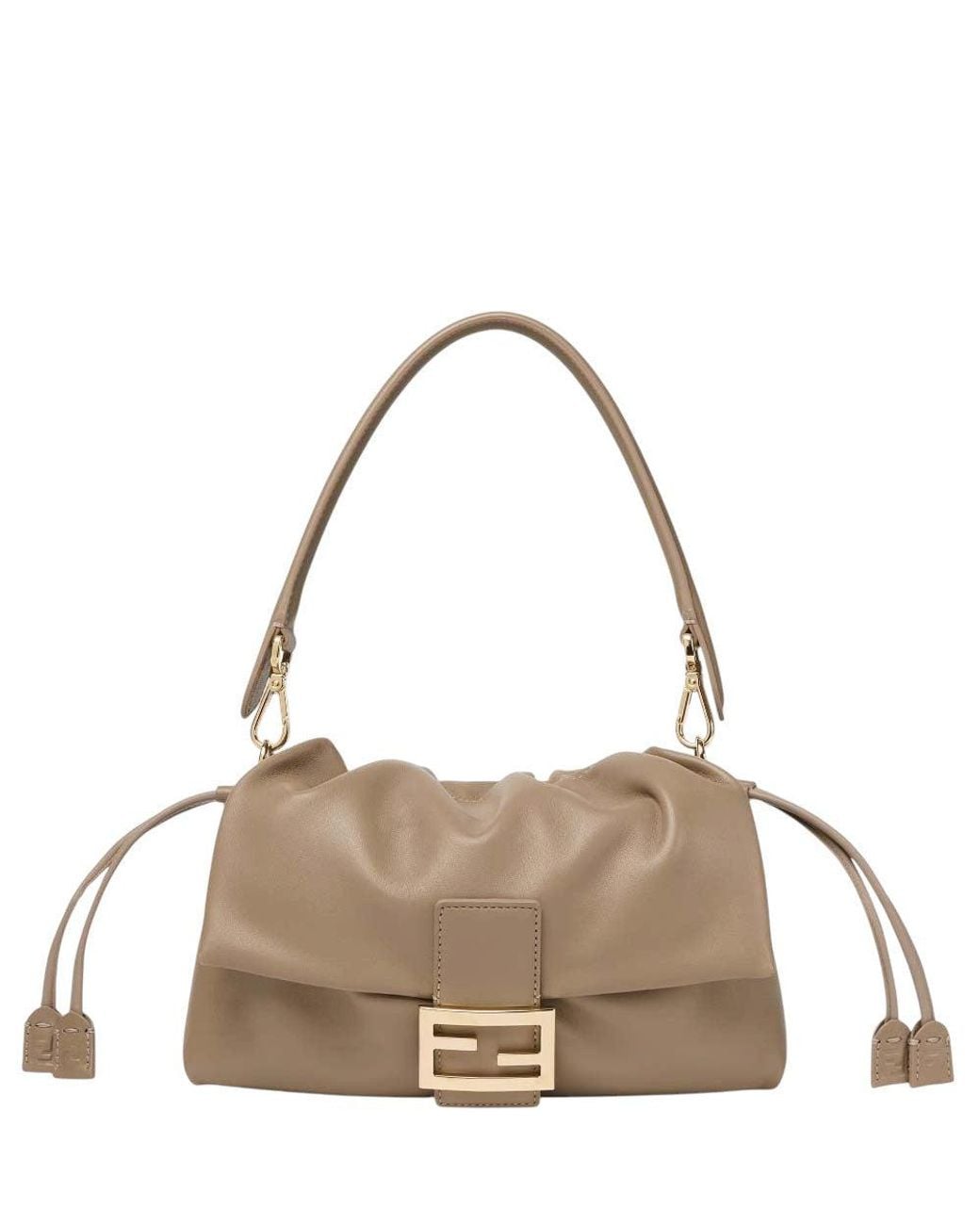 Fendi Metallic Baguette Soft Medium Shoulder Bag