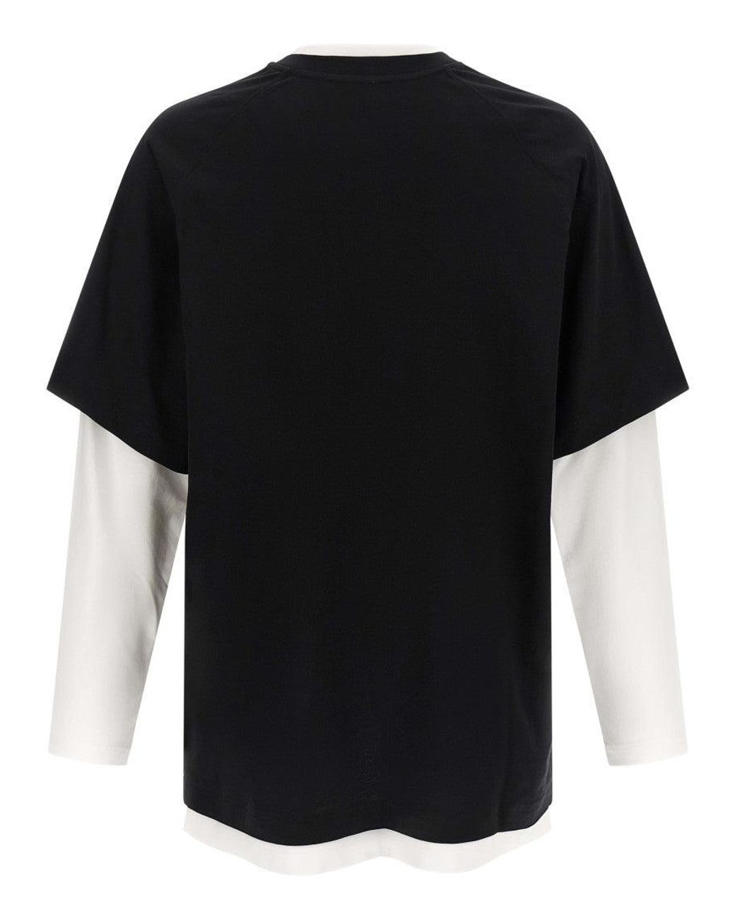 Moschino Black Double Layer 'Rebel' T-Shirt for men