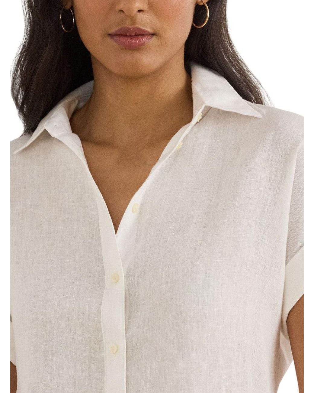 Ralph Lauren White Regular Solid Shirt