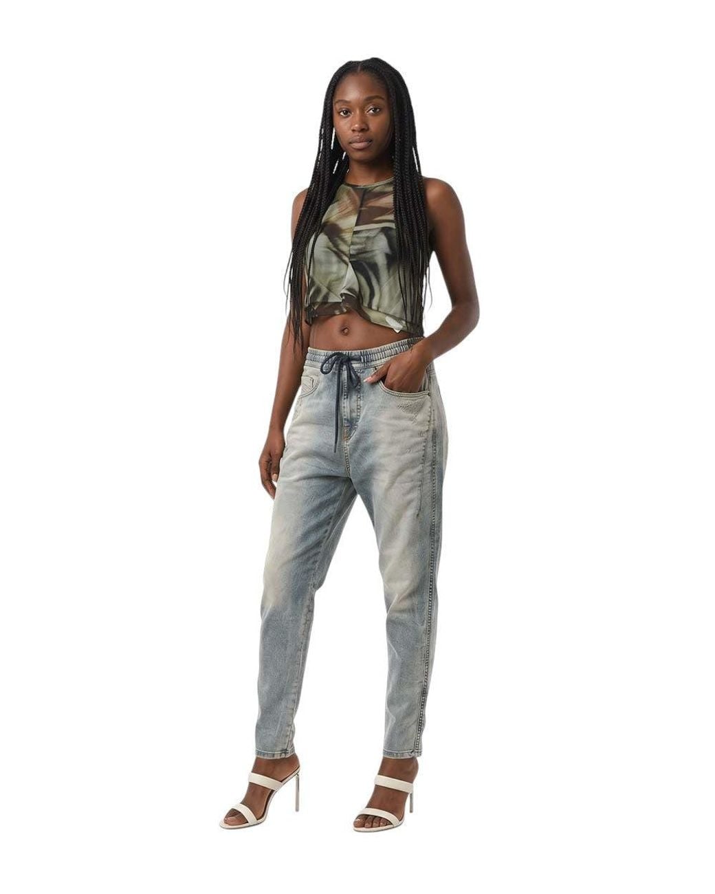 DIESEL Blue Light Mid Rise Jeans