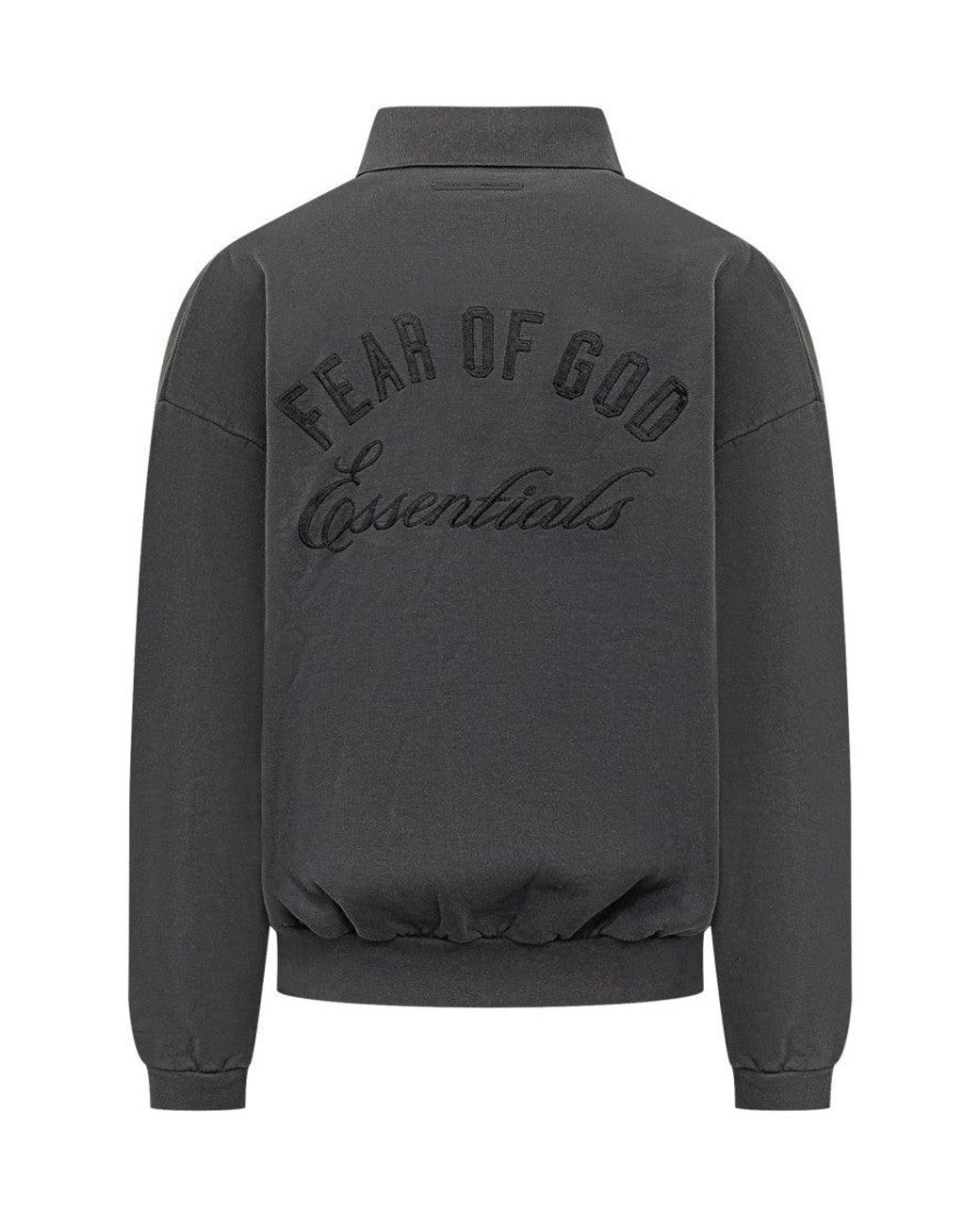 Fear Of God Gray Logo Sweatshirt for men