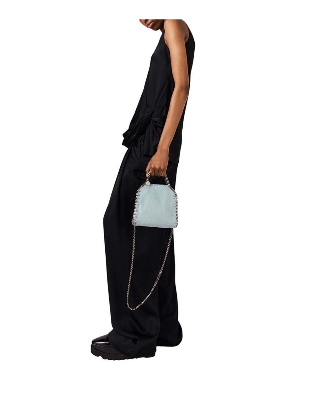 Stella McCartney Blue Falabella Tiny Shoulder Bag