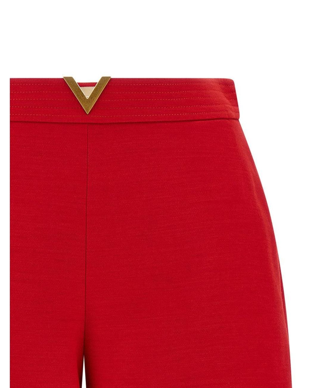 Valentino Red V Shorts