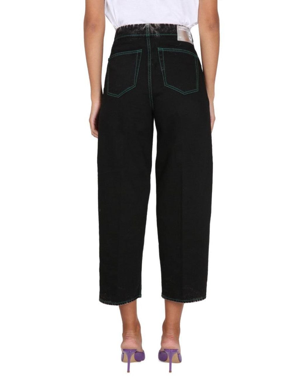 Department 5 Black Straight High Rise Jeans