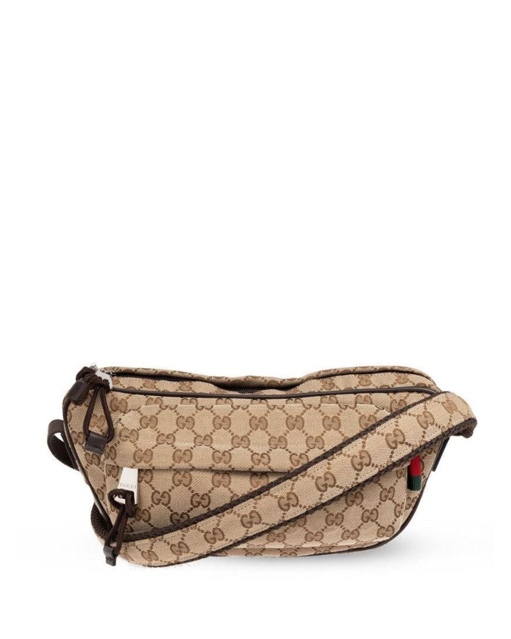 Gucci Gray Belt Bag With Logo for men